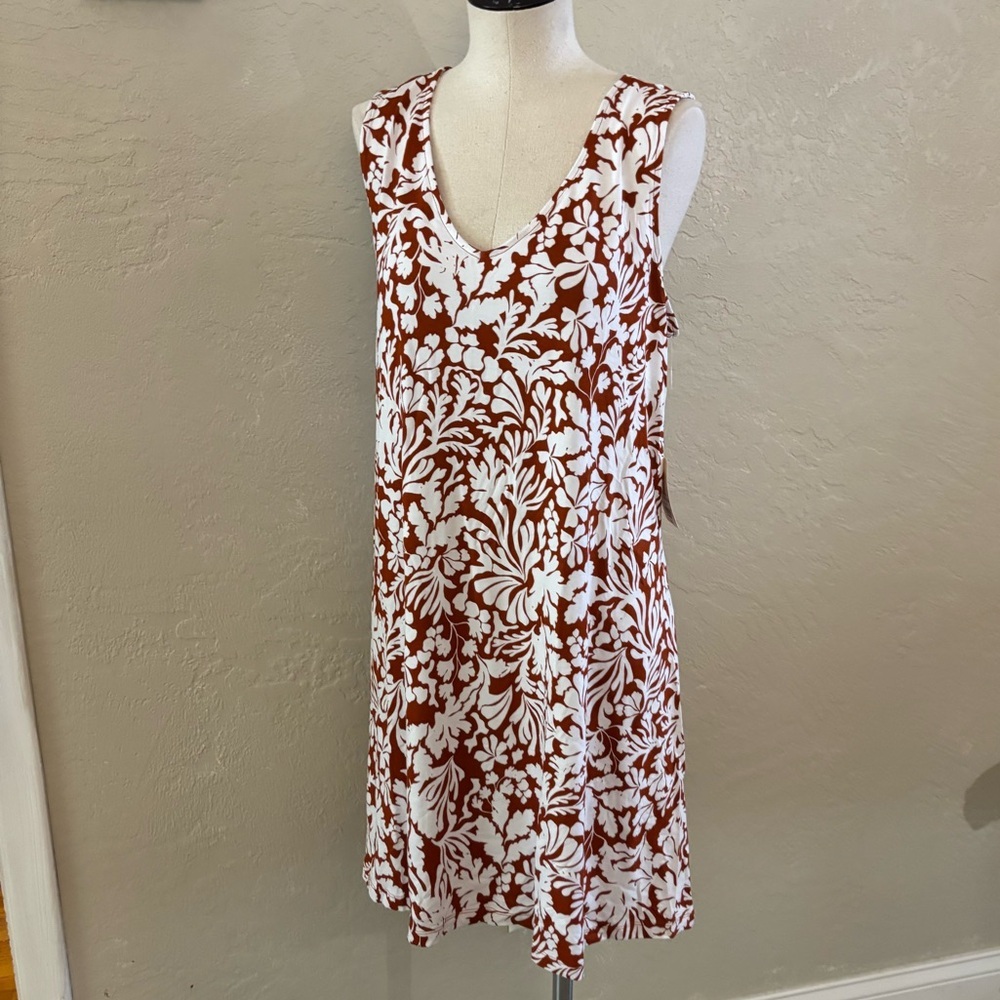 St John’s Bay Floral Print A-Line Sundress Sz XL NWT